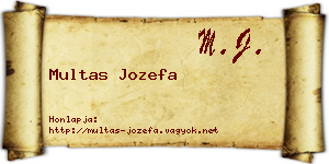 Multas Jozefa névjegykártya